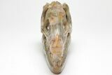 Carved Pietersite Dinosaur Skull #208835-2